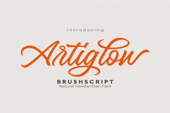Artiglow: A Fresh Handwritten Typeface for Editorial Design