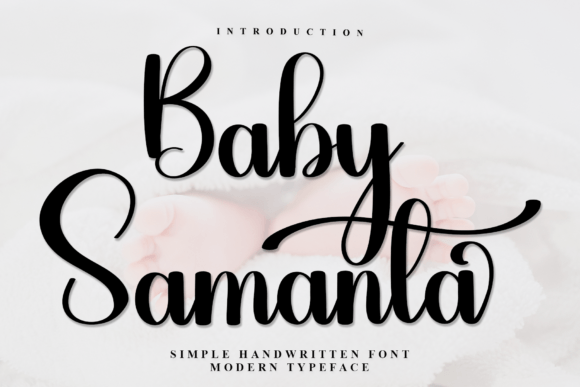 Baby Samanta: A Graceful Script Font for Makers