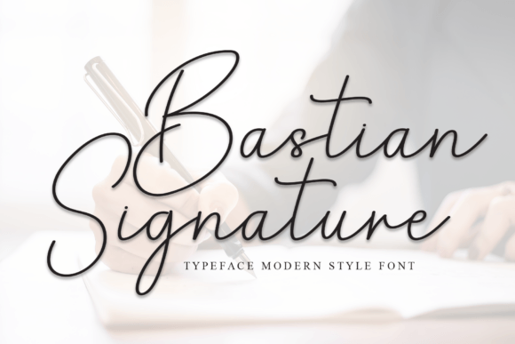 Bastian Signature: A Stylish Handwritten Font for Crafters and Sellers