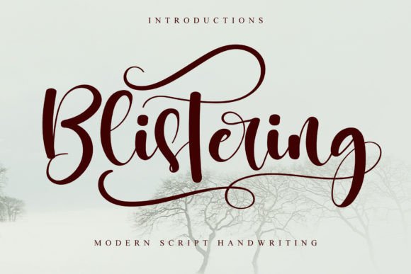 Blistering: A Fresh Handwritten Typeface for Web Design