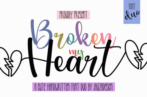 Broken My Heart: A Sweet Handwritten Font for Digital Branding and Web Design