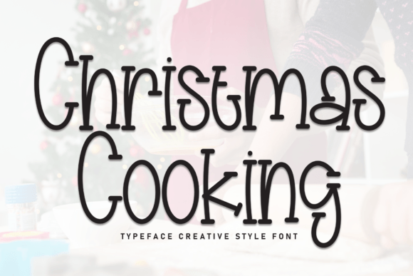 Christmas Cooking: A Festive Handwritten Font for Creative Designs