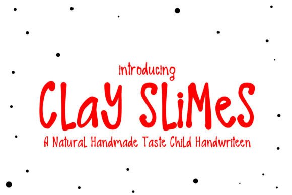 Clay Slimes: A Sweet Handwritten Font Review