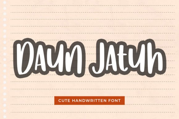 Daun Jatuh: A Sweet Handwritten Font for Editorial Charm and Digital Warmth