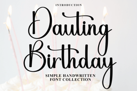 Dauting Birthday: A Script Font for Brand Growth