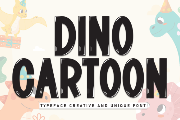 Dino Cartoon: A Sweet Script Handwritten Font for Creative Designs