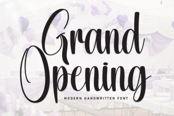 Grand Opening: A Sweet Handwritten Font for Web Design