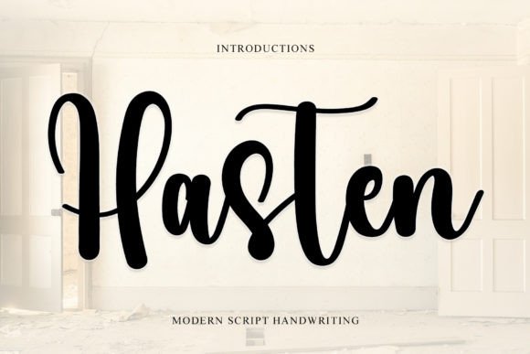 Hasten: The Fresh Handwritten Typeface for Marketers