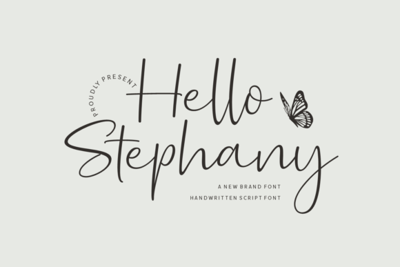 Hello Stephany: A Stunning Script Handwritten Font for Elegant Design