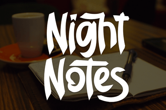 Night Notes: An Edgy Handwritten Font for Bold Brand Identities