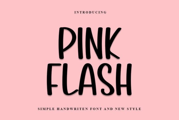 Pink Flash: A Charming Script Handwritten Font for Web