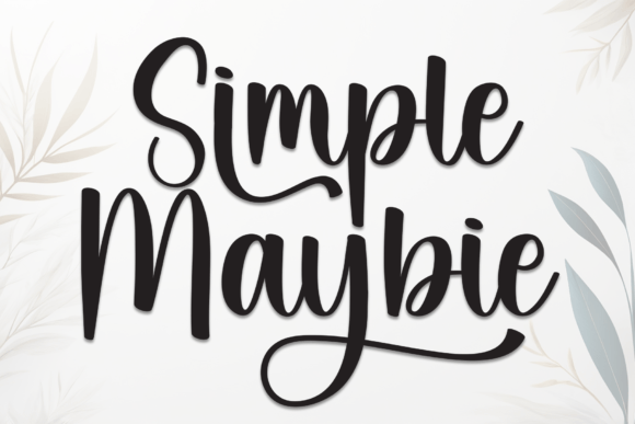 Simple Maybie: A Handwritten Font That Elevates Small Business Branding