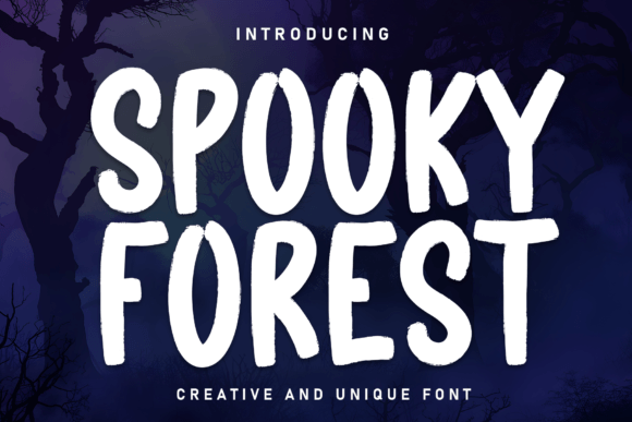 Spooky Forest: A Casual Handwritten Font for Creative Branding Projects