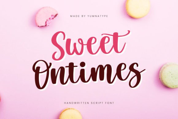 Sweet Ontimes: A Handwritten Font for Elegant Digital Branding