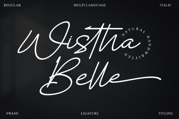 Wistha Belle: A Premium Script Handwritten Font Review